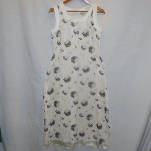 ISABELLA BIRD silk floral maxi  dress  wedding resort summer 8 P  B-16